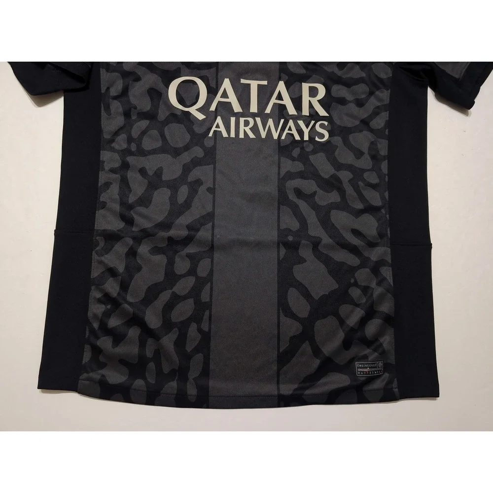 Jordan Paris Saint Germain Jersey Men M Black Mbappe 2023-24 3rd Kit PSG DX9823